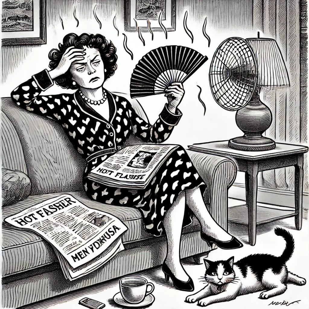 woman experiencing menopause symptoms